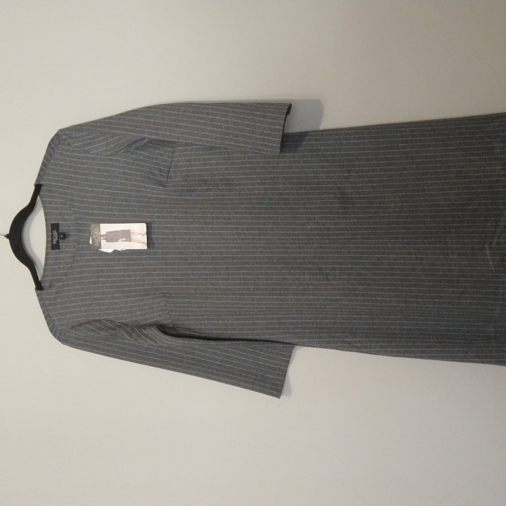 Grey striped dress